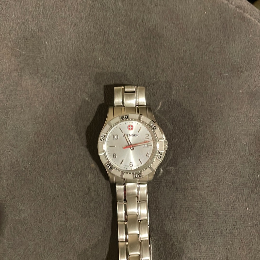 0941102 Mens Platoon White Dial Stainless Steel Bracelet Watch